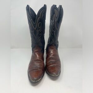 Laredo brown & black western roper cowboy boots 8D